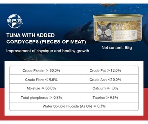 Best-selling Wet Cat Food Chicken <strong>Cod</strong> Salmon Tuna Flavor Grain-Mashed Cat Food <strong>Tin</strong> High Protein Cat Food Wet Canned - Product Image 2