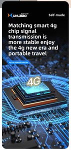 Interphone sans fil portable 4G à <span class=keywords><strong>distance</strong></span> illimitée Carte SIM 4G POC GSM Portée de 5000km Talkie-walkie gratuit à vie - Product Image 3