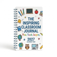 Carnet de notes en cuir rigide personnalisé avec impression UV, logo, journal, agenda 2027, carnet de notes pour enseignant, planificateur
