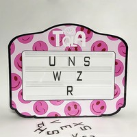 Panneau de Message LED Lumineux et Coloré Rechargeable avec Lettres Interchangeables Personnalisables pour Bar et Fête