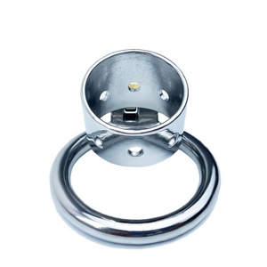 Anillos para Pene Pequeños FRRK, Jaula de Castidad Masculina de Acero Inoxidable, Cinturón de Bondage para Pene, Dispositivos de Bloqueo, Juguetes Sexuales BDSM para Hombres - Product Image 2