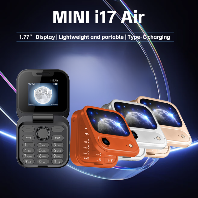 Factory Wholesale MINI I17 Air Foldable Phone 1.77" Display As Low-Cost Promotional Gift