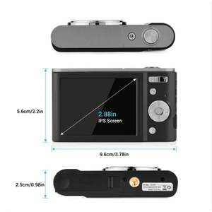 Cámara Digital para Niños, 48 Millones de Píxeles, Alta Definición, Mini Cámara Réflex Digital de Juguete, 4K Profesional, CMOS, Gran Angular de 180°, 16x - Product Image 2