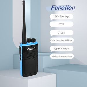 Walkie Talkie <span class=keywords><strong>de</strong></span> mano con licencia gratuita <span class=keywords><strong>de</strong></span> Ventas Globales, radio bidireccional VHF UHF con cargador tipo C, comunicación con grúa - Product Image 2