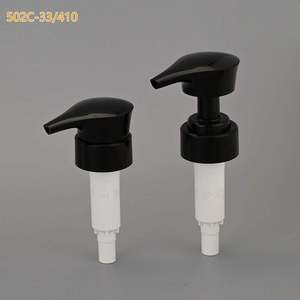Digital Printing Screw-On FUXI Wholesales Matte <b>Black</b> Dispenser <b>Pump</b> Cap Fully Frosted Lotion <b>Pump</b> Screw Cap - Product Image 5