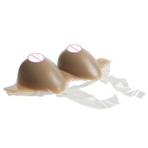 Prothèses mammaires en gel de silice monobloc, forme goutte d'eau, pour travestis et drag queens, grandes coupes - Product Image 4