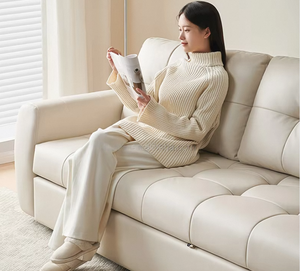 Basit Tasarım Beyaz Renk Teknoloji Kumaş Modern Çekyat Yatak Yumuşak Yatak ve Kanepe Yer Tasarrufu Sağlar - Product Image 4