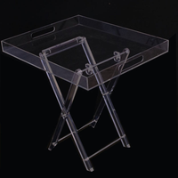 Nouvelle table basse pliante en acrylique convertible et extensible, style arabe moderne, écologique, taille personnalisable, mobilier de maison, en promotion