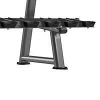 Support de rangement double niveau pour haltères, en fonte, portable et stable, sur pied
