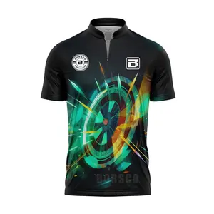 Design Your Own Logo Sublimation Print Casual Polo Shirts Dart Jersey Wholesale Team Dart Jersey