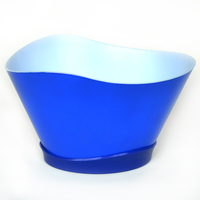 Seau à glace LED RGB en plastique grande capacité avec logo personnalisé, changeant de couleur, pour champagne et bière, idéal pour bars, discothèques et événements – Fournisseur
