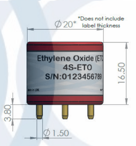 Industrielle ME3-ETO elektro mechanische Sensor konstante potentielle elektrolyt ische Technik für Ethylenoxid-Gas detektion - Product Image 4