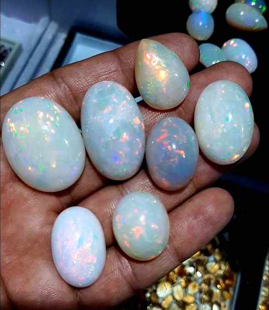 Top Quality Ethiopian Opal Cabochon Gemstone for Super September Sale Jewelry Handmade Bulk Product