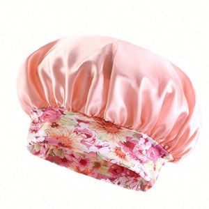 Vente en gros de bonnets en satin pour enfants unisexes avec logo personnalisé, bandes élastiques réglables, motifs de dessins animés pour toutes les saisons - Product Image 6