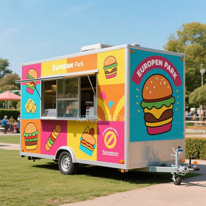 Remorque mobile de restauration de haute qualité 2025, entièrement équipée, camion de nourriture avec four à pizza - Product Image 2