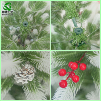 Fabricant en gros, grands arbres de Noël artificiels en PE de style européen et américain, 180-240 cm, écologiques, pour usage intérieur, debout