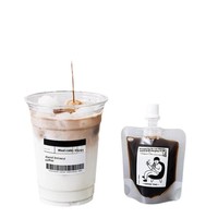 Sachets Doypack transparents jetables en PET/PE de qualité alimentaire avec bec verseur pour café infusé à froid, concentré d'espresso, vodka et bière