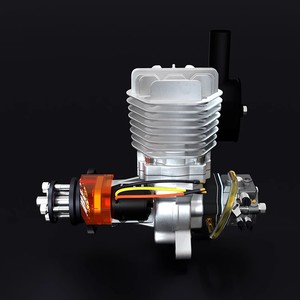 เครื่องยนต์เครื่องบินบังคับวิทยุ Ephil Xg-38cc S Pro แบบใช้น้ำมันเบนซิน พร้อมสตาร์ทไฟฟ้า สูบเดียว ท่อไอเสียด้านข้าง โครงสร้างโลหะ - Product Image 2