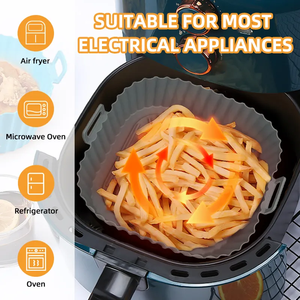 High Quality Square <strong>Silicone</strong> Liners <strong>for</strong> <strong>Air</strong> <strong>Fryer</strong> and Oven Custom Easy Cleaning Non-Stick Pan Insert Oil-Free Frying Accessory - Product Image 6