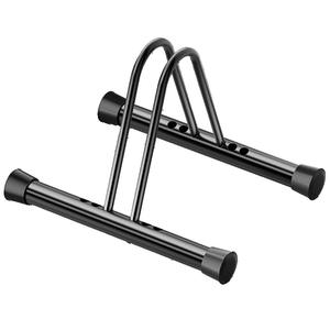 Porte-vélos portable en acier noir avec parking au sol et rangement des pneus pour la maison et les centres commerciaux - Product Image 5