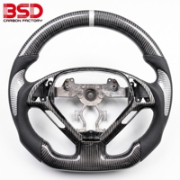 Volant personnalisé en fibre de carbone avec LED RPM pour Infiniti G35 G37 G35S G37S EX35 G37X G25 Q50 Q60, accessoires intérieurs de voiture