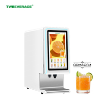 TWBEVERAGE Multi-smaak BIB-siroopdispenser RVS slimme drankenautomaat met afstandsbediening en databeheer