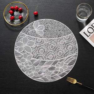 Tùy chỉnh PVC Vinyl placemats cho bàn ăn trang trí kim loại placemat đám cưới placemats - Product Image 6