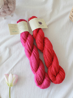 Fil mélangé soie et cachemire Lotus, pelote de 55g, 13Nm, filé à la main, anti-boulochage, teint, poids dentelle pour tricot à la main