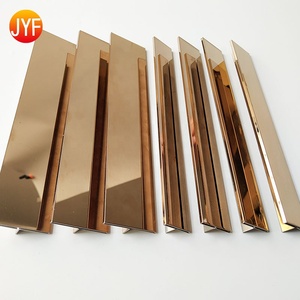 Z Z105 Thiết Kế Mới 8K Gương Đánh Bóng T Shape Chuyển Đổi Tầng Strip Tile Trim - Product Image 2