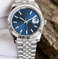 Montre mécanique automatique de luxe pour homme, bracelet en acier inoxydable, affichage de la date, montre d'affaires, pour homme