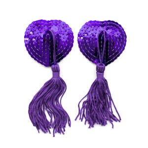 Jouets sexuels, amour, autocollants sexy pour les seins, en forme de cœur alternatif, danse en boîte de nuit, accessoires SM, cache-tétons, rose et - Product Image 4