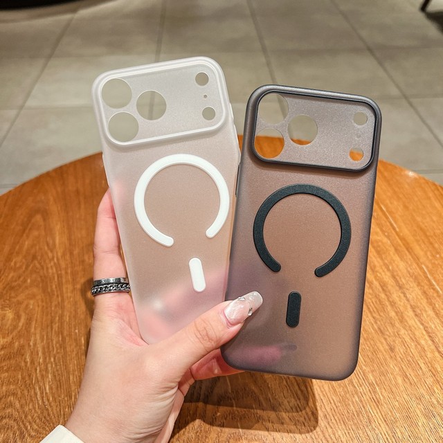 Matte Transparent PP Phone Case for iPhone 17 18 Pro Max Shockproof Magnetic Thin Back Cover for Iphone 16 15 14