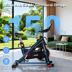 อุปกรณ์ออกกำลังกายสำหรับใช้ในเชิงพาณิชย์และในครัวเรือน จักรยานออกกำลังกายแบบหมุน ปรับได้ ไร้เสียงรบกวน ปลอดภัย แข็งแรง ทนทาน - Product Image 5