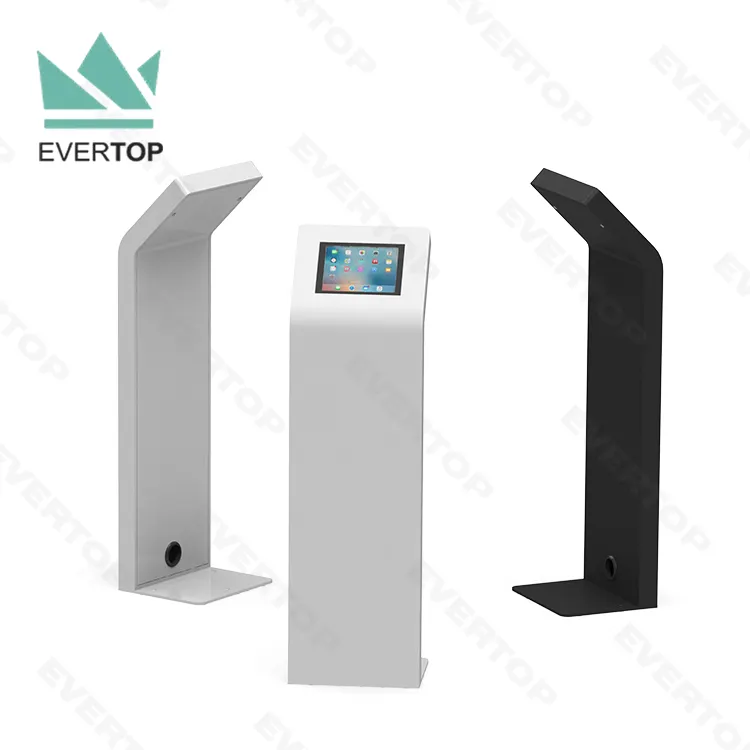 Kiosk Tablet Stand LSF06 Advertising Metal Floor IPad/Android Touch Screen Kiosk Stand For IPad Pro 12.9 2022 For Samsung Surface Tablet With Key
