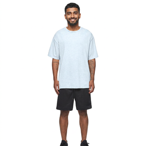 T-shirt surdimensionné sur mesure, coupe ample, épaules tombantes, t-shirt ample pour homme, vêtements décontractés - Product Image 1