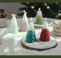 Arbre de Noël fait main Aromathérapie Bougie Coffret Cadeau Décorations et Souvenirs de Fête Créatifs pour Atmosphère Festive