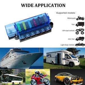 Boîtier de fusibles universel DC 12V DC32V pour voiture marine étanche 6 voies compact lame thermique - Product Image 6