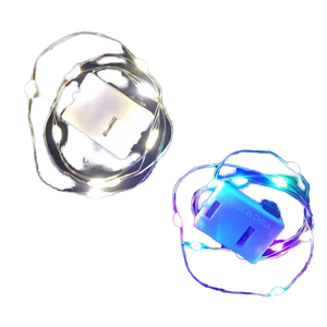 للبيع بالجملة مصباح سلك نحاسي LED للكريسماس داخلي صغير من كلوريد البولي فينيل ، خط إضاءة للتزيين ، مقاوم للماء IP43 يعمل بالبطارية - Product Image 1