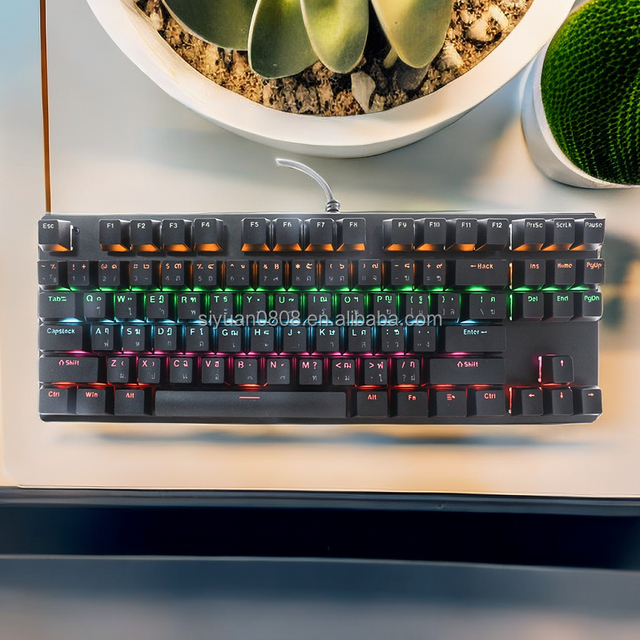 Thai Mechanical Keyboard Customs Global Language 61 64 68 87 98 104 108 Key Mechanical Keyboard Is Suitable for OEM ODM
