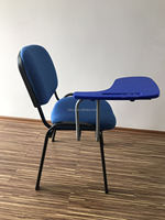 Chaise de formation rembourrée avec tablette d'écriture, chaise de conférence rembourrée