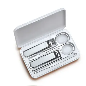 Hot sale Five-piece Set Stainless Steel nail clippers set With Storage Box manicure & pedicure set