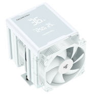 FEZCOOL CS620 Refroidisseur de processeur à double tour avec affichage numérique, refroidissement par air, roulement fluide, contrôle intelligent de la température, six dissipateurs thermiques, sans éclairage