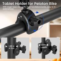 Support de tablette à col long pour vélo, poussette, trottinette avec supports de tube à dégagement rapide pour tablettes de 7 à 11 pouces pour VTT, fabriqué à Guangdong