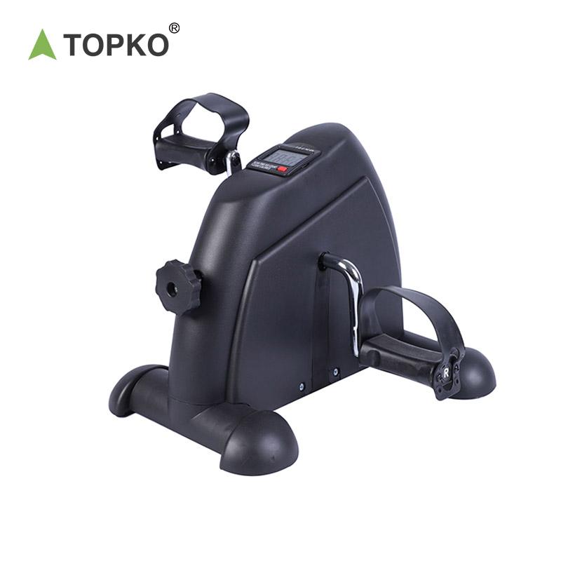 TOPKO Wholesale Portable Fitness Leg Exercise Mini Foot Pedal Exerciser with LCD Screen Displays Cycle Exercise Bike