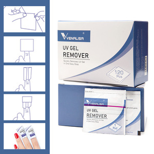 Venalisa <strong>Nail</strong> <strong>Gel</strong> Remover Tissue Box <strong>Gel</strong> Polish Sticky Layer <strong>Cleanser</strong> 120pcs Napkin <strong>Nail</strong> Art Tools Factory Price - Product Image 4