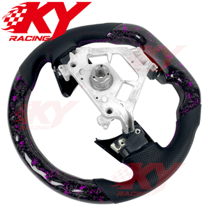 Volant de direction sport en fibre de carbone forgé sur mesure pour Nissan 350z 2004-2006, compatible avec 370z 400z FX35 FX45 GTR - Product Image 3
