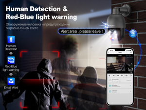 Kit de Cámara CCTV POE PTZ Quarkview <span class=keywords><strong>ICsee</strong></span> 8CH 8MP, Kit NVR H.265, Sistema de Cámara de Seguridad POE PTZ 4K con Seguimiento Automático y Doble Lente - Product Image 6