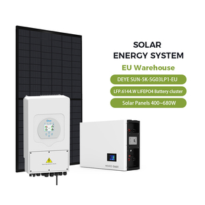 Système solaire hybride en stock UE avec batterie lithium-ion 5kW 6kW 8kW 10kW pour stockage d'énergie domestique et contrôleur MPPT - Product Image 2