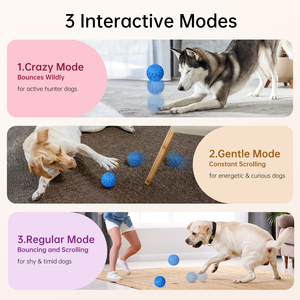 インタラクティブな犬用ボールおもちゃ（噛む力の強い犬向け）、自動で動く＆跳ねるE-TPU犬用ボール、モーションセンサー付きスマートペットおもちゃ - Product Image 6