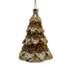 Collection <span class=keywords><strong>d</strong></span>'ornements artisanaux en or <span class=keywords><strong>champagne</strong></span> avec des finitions à plusieurs niveaux et des boules de Noël ornées de cristaux en forme <span class=keywords><strong>d</strong></span>'étoile pour l'arbre de Noël - Product Image 5